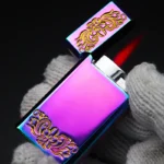 Inicio 27 Gas Cool Lighter Cigaro Cigarette Isqueiro Tocha Fancy Encendedor Mujer Steampunk Recarregavel A Prova De Vento Butane Lighters